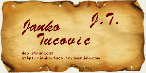 Janko Tucović vizit kartica